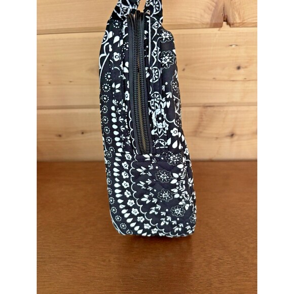 Vera Bradley Cotton Lunch Bunch Lunch Bag Box Black Bandana Medallion New w Tags - Picture 4 of 5